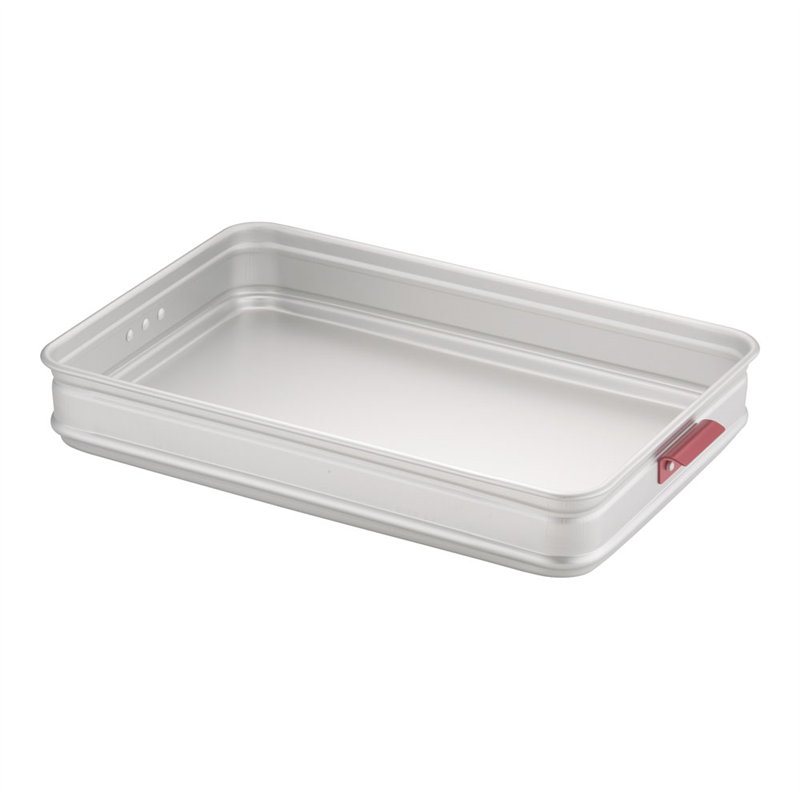 アルミ カラーハンドル番重 大 80 (板取手)赤 1袋(ご注文単位1袋)【直送品】