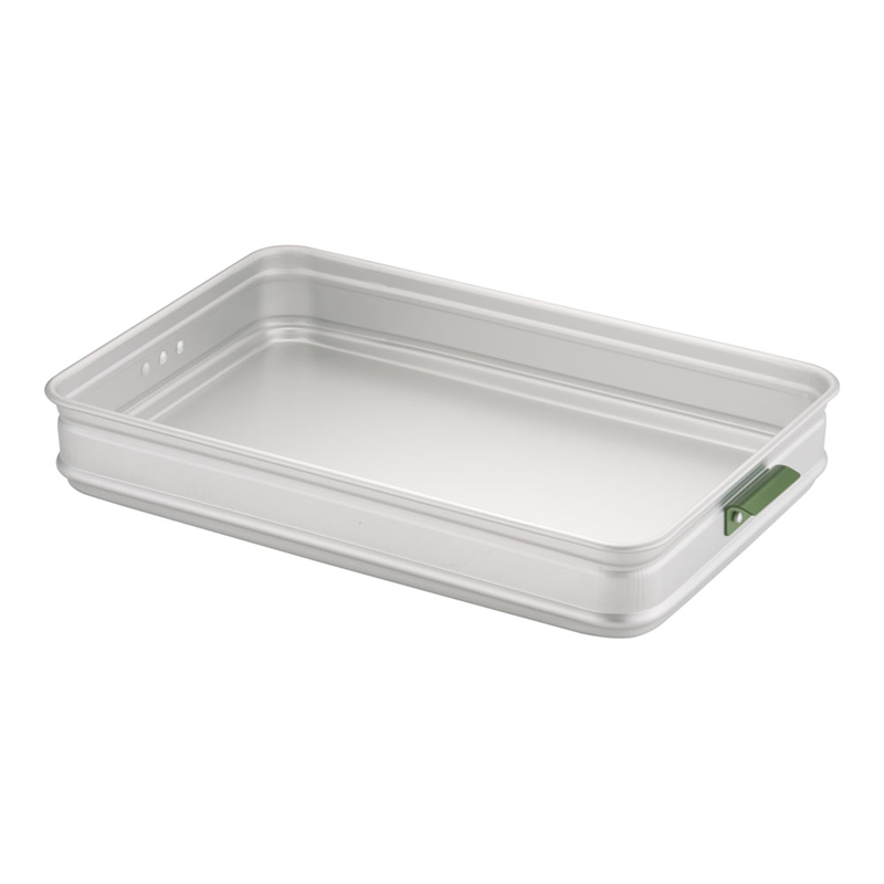 アルミ カラーハンドル番重 大 80 (板取手)緑 1袋(ご注文単位1袋)【直送品】