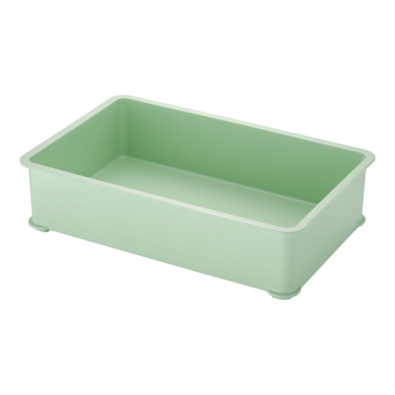 サンコー PP大型カラー番重 A型 グリーン 1個(ご注文単位1個)【直送品】