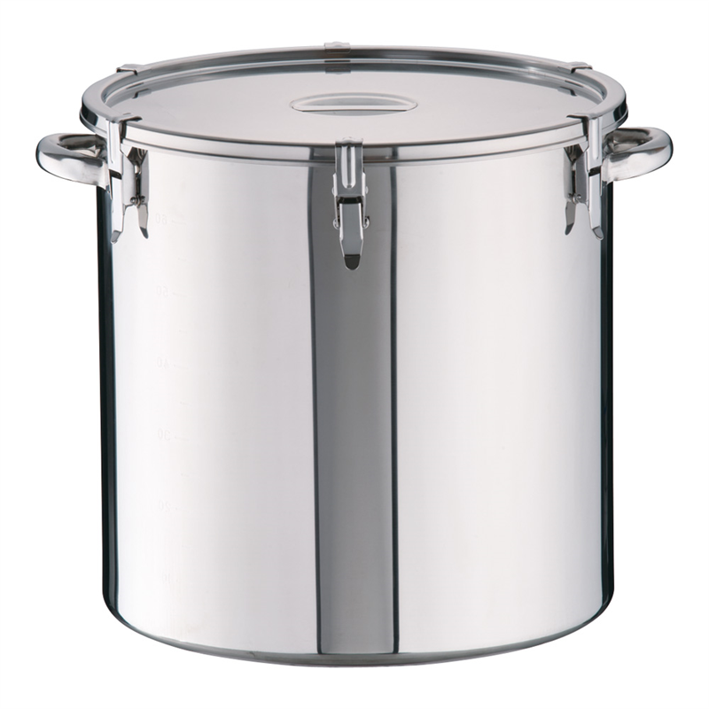 SAモリブデン　目盛付パッキン寸胴鍋 45cm（手付） 1箱（ご注文単位1箱）【直送品】