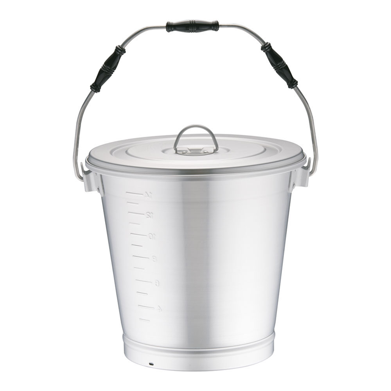 アルマイト　丸型一重食缶（にぎり3ヶ付） 216（16L） 1個（ご注文単位1個）【直送品】