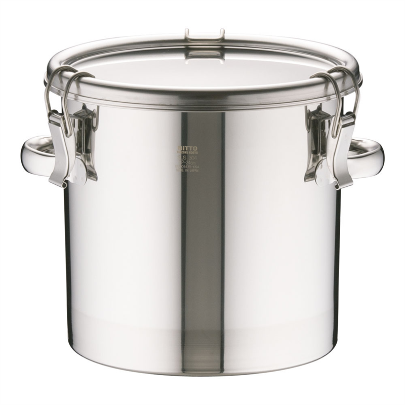 18-8テーパー付密閉式容器 両手付 TP-CTH-24 1袋(ご注文単位1袋)【直送品】