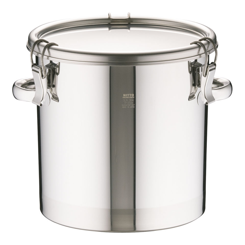 18-8テーパー付密閉式容器 両手付 TP-CTH-27 1袋(ご注文単位1袋)【直送品】