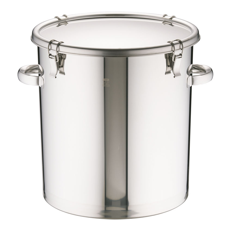 18-8テーパー付密閉式容器 両手付 TP-CTH-43 1箱(ご注文単位1箱)【直送品】