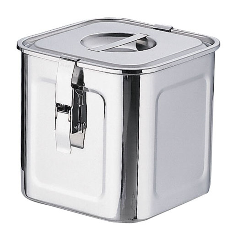 18-8パッキンフック付角キッチンポット 15cm 1箱（ご注文単位1箱）【直送品】