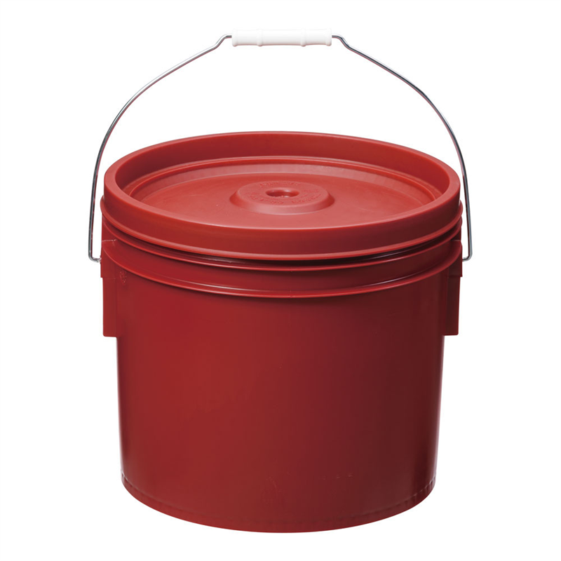 トスロン丸型(密閉容器) 12L レッド 1個(ご注文単位1個)【直送品】