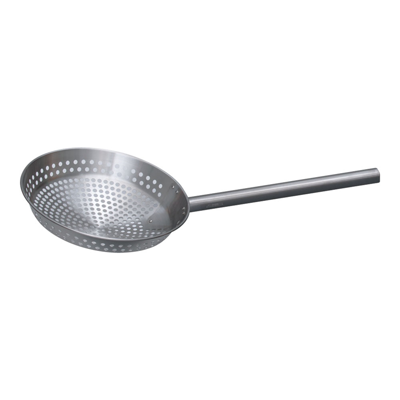 ステンレス 一体型 角柄網ひしゃく φ30cm×柄長40cm 1袋(ご注文単位1袋)【直送品】