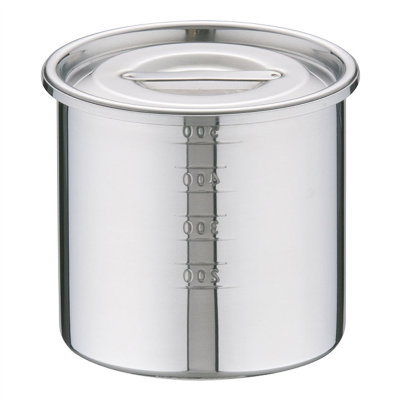 UK18-8目盛付　キッチンポット 9cm 1箱（ご注文単位1箱）【直送品】