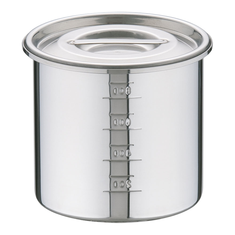 UK18-8目盛付　キッチンポット 11cm 1箱（ご注文単位1箱）【直送品】