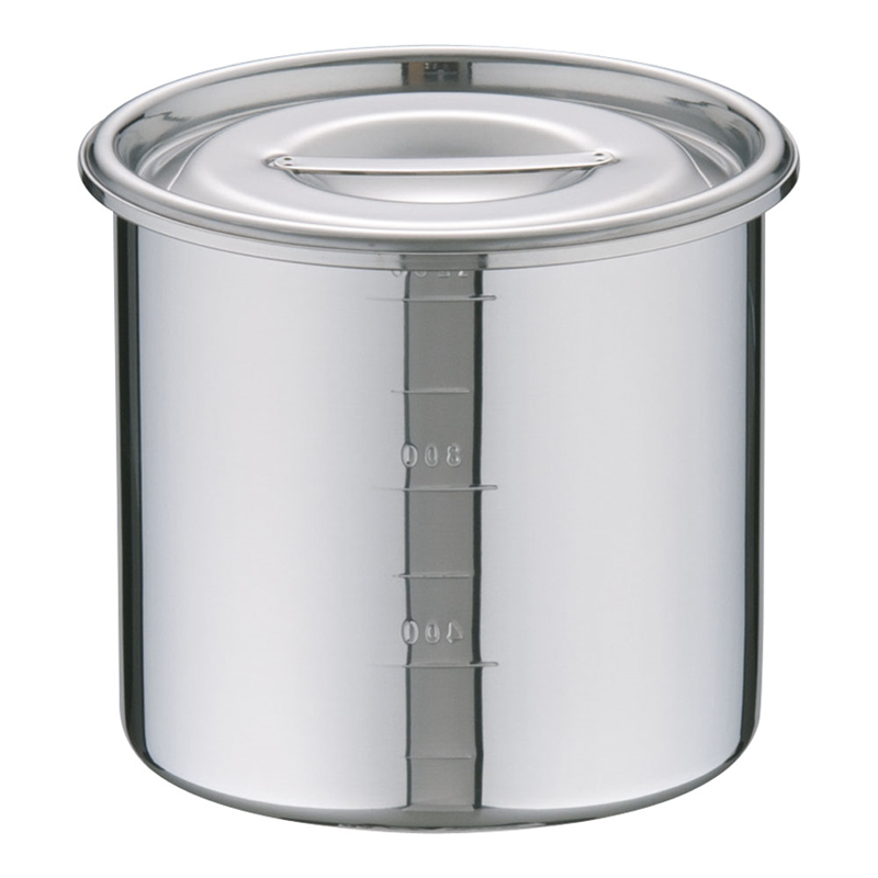 UK18-8目盛付　キッチンポット 12cm 1箱（ご注文単位1箱）【直送品】