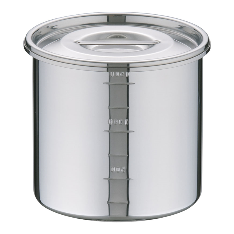 UK18-8目盛付　キッチンポット 13cm 1箱（ご注文単位1箱）【直送品】