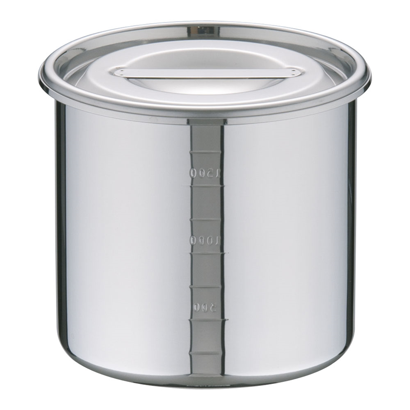 UK18-8目盛付　キッチンポット 14cm 1箱（ご注文単位1箱）【直送品】