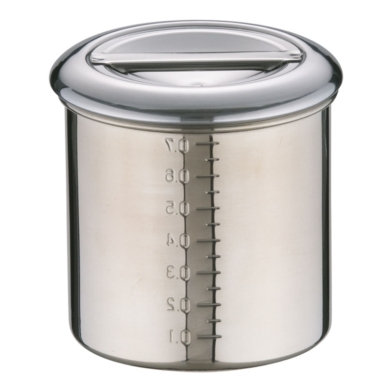 エコクリーン18-8内蓋式キッチンポット (目盛付)10cm 1箱(ご注文単位1箱)【直送品】