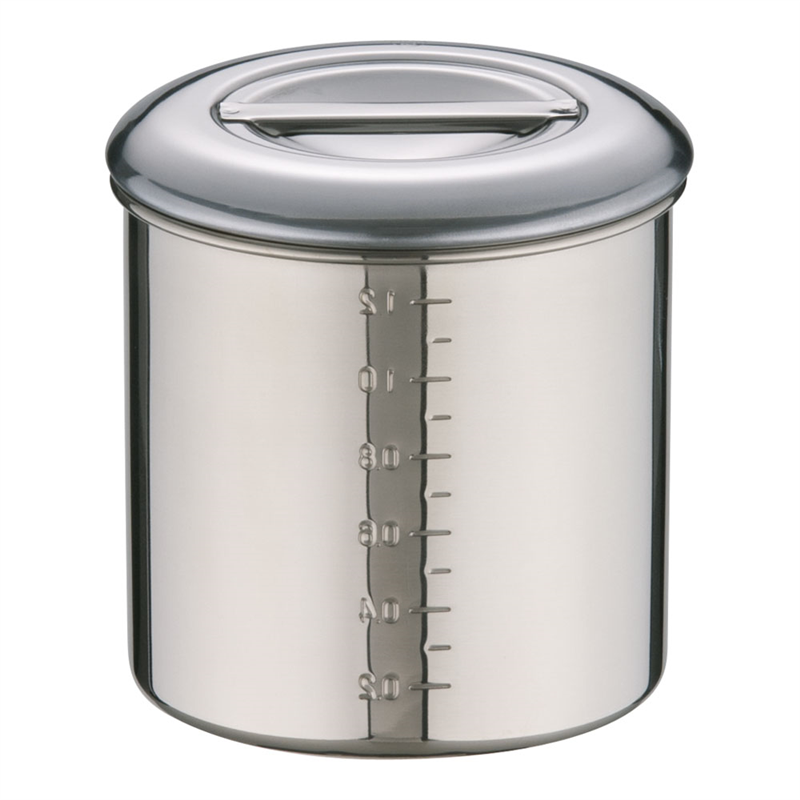 エコクリーン18-8内蓋式キッチンポット (目盛付)12cm 1箱(ご注文単位1箱)【直送品】