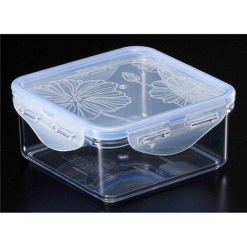 L＆L　ビスフリーコンテナ　スクエア 0.6L　LBF854 1個（ご注文単位1個）【直送品】