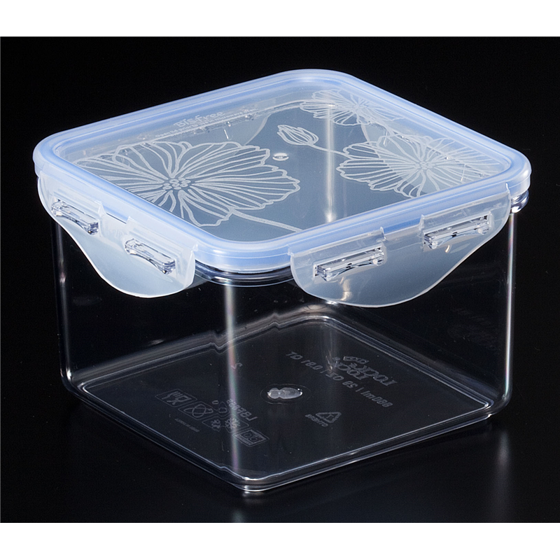 L＆L　ビスフリーコンテナ　スクエア 深型　0.86L　LBF855 1個（ご注文単位1個）【直送品】