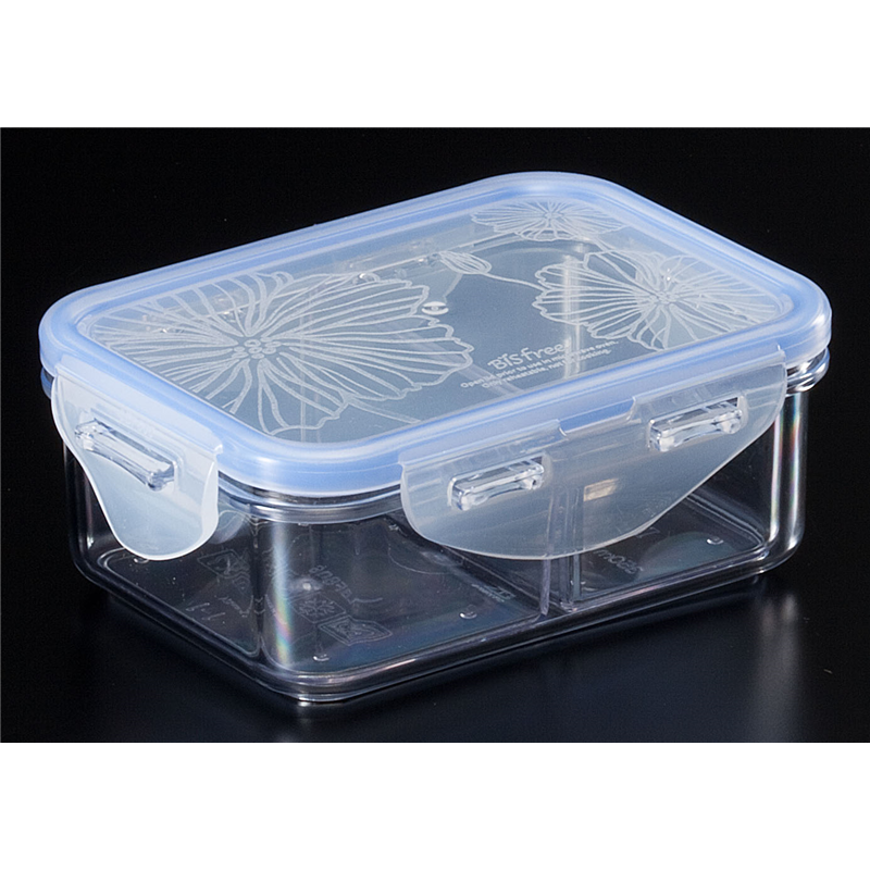 L＆L　ビスフリーコンテナ　仕切付 2仕切　LBF806C 1個（ご注文単位1個）【直送品】