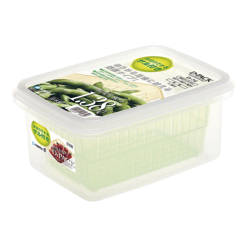 ザル付Dパック　グリーン D-7d 1個（ご注文単位1個）【直送品】