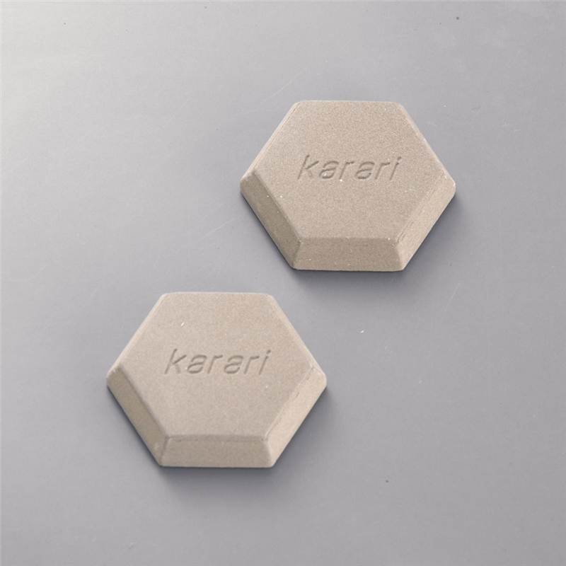 珪藻土ブロックヘキサゴン(2個入) HO1823 グレー 1袋(ご注文単位1袋)【直送品】