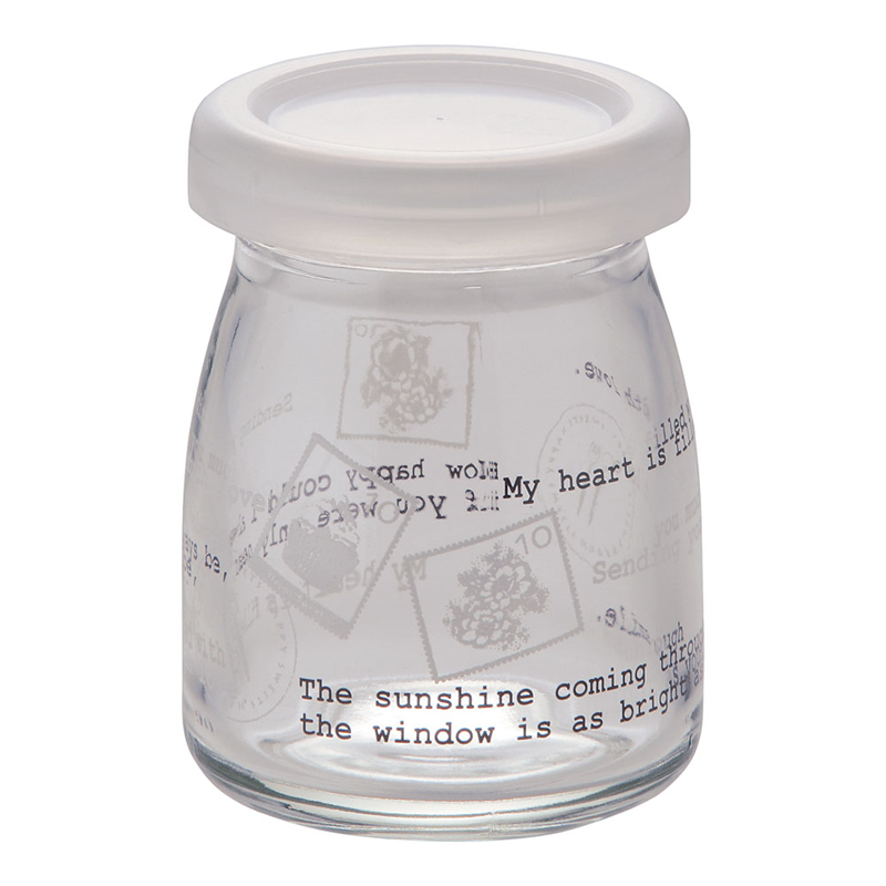 ミルクボトル　90cc　蓋付（5個入） GA002　スタンプ 1箱（ご注文単位1箱）【直送品】