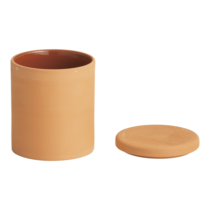 テラコッタ　切立キャニスターS　蓋付  1箱（ご注文単位1箱）【直送品】
