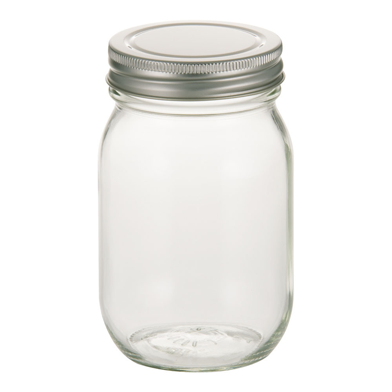 18-0キャップ　ガラス保存びん 228106　450cc 1箱（ご注文単位1箱）【直送品】