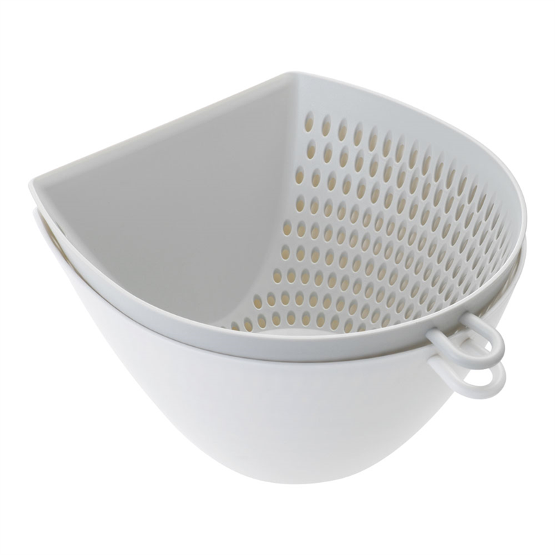 チリトリ　ザルボウルL ホワイト　MZ-3525 1袋（ご注文単位1袋）【直送品】