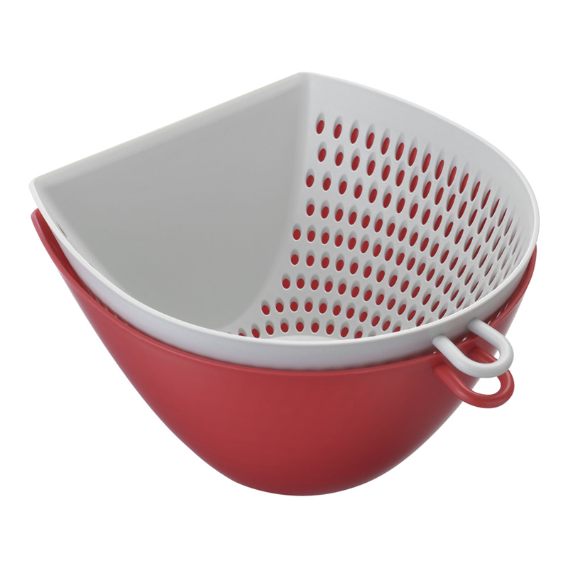 チリトリ　ザルボウルL レッド　MZ-3526 1袋（ご注文単位1袋）【直送品】