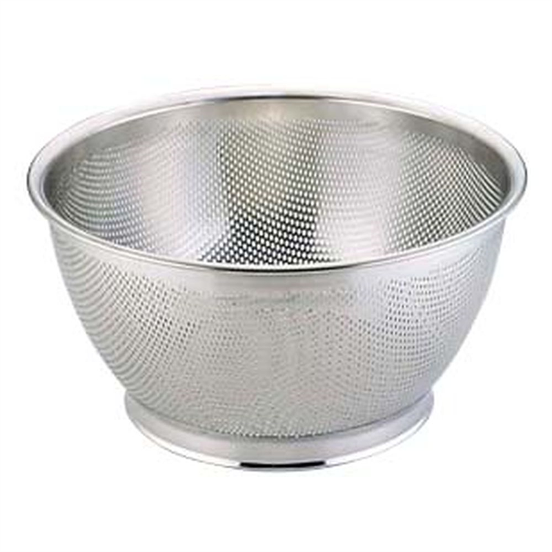 エコクリーン 18-8パンチング深型ざる 27.5cm UK 1袋(ご注文単位1袋)【直送品】