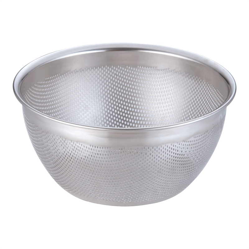 18-8 HACCPパンチング深型ざる 27.5cm 1袋(ご注文単位1袋)【直送品】