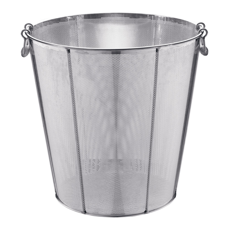 UK　18-8パンチング深・深型揚げざる 補強付　48cm 1袋（ご注文単位1袋）【直送品】