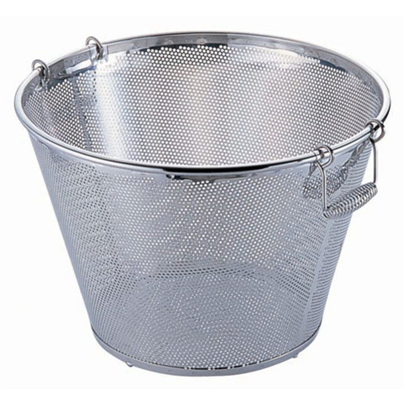 UK18-8パンチング　平底深型揚げざる 51cm（穴径φ5mm） 1袋（ご注文単位1袋）【直送品】