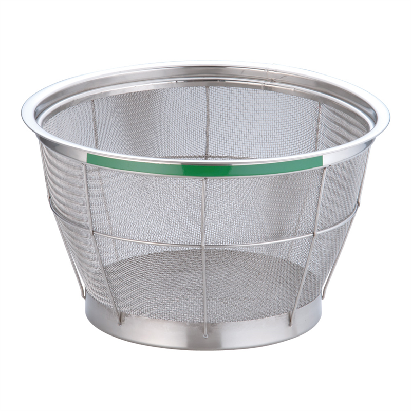 TKG　NEWマンモス　カラー　深型ざる 30cm　グリーン 1袋（ご注文単位1袋）【直送品】