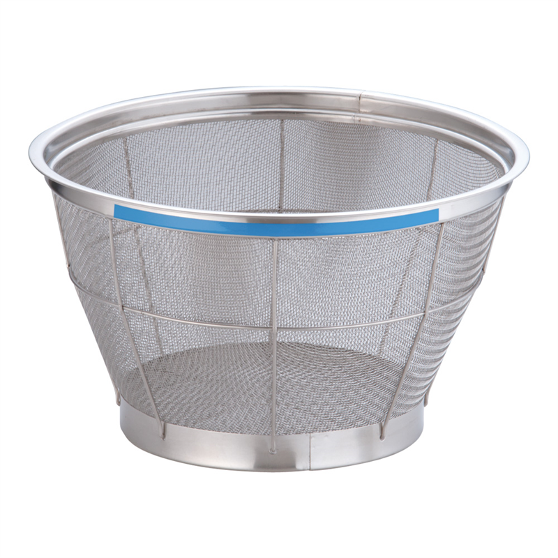 TKG　NEWマンモス　カラー　深型ざる 33cm　ブルー 1袋（ご注文単位1袋）【直送品】