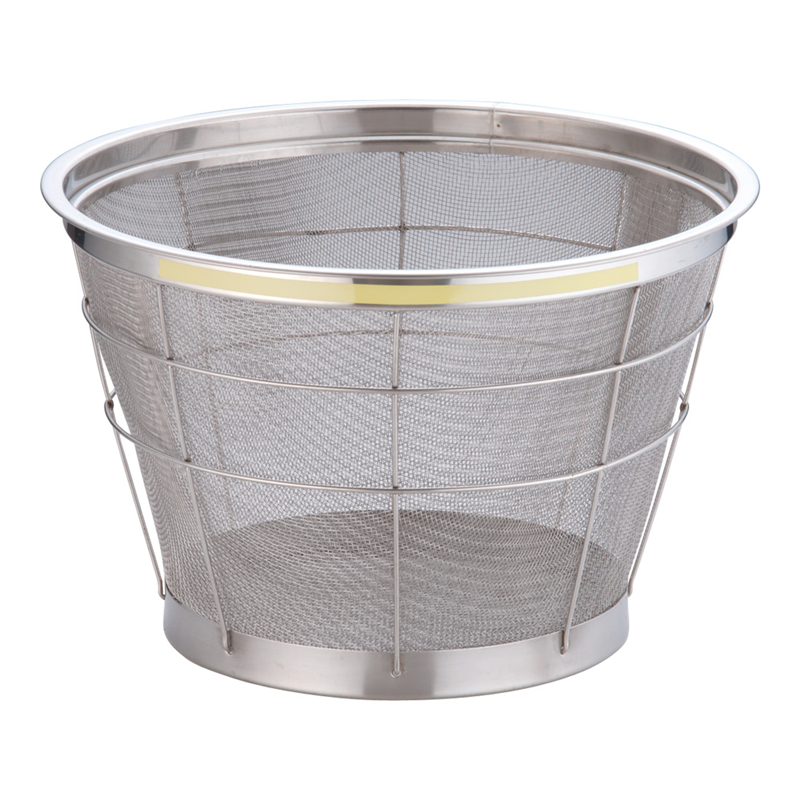 TKG　NEWマンモス　カラー　深型ざる 35cm　イエロー 1袋（ご注文単位1袋）【直送品】