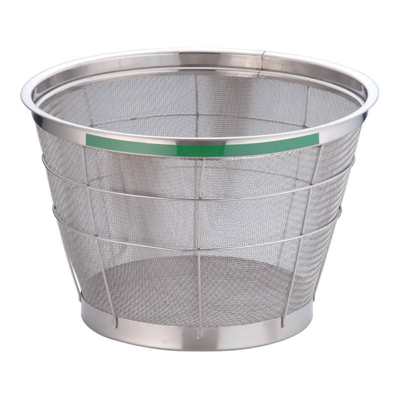 TKG　NEWマンモス　カラー　深型ざる 35cm　グリーン 1袋（ご注文単位1袋）【直送品】