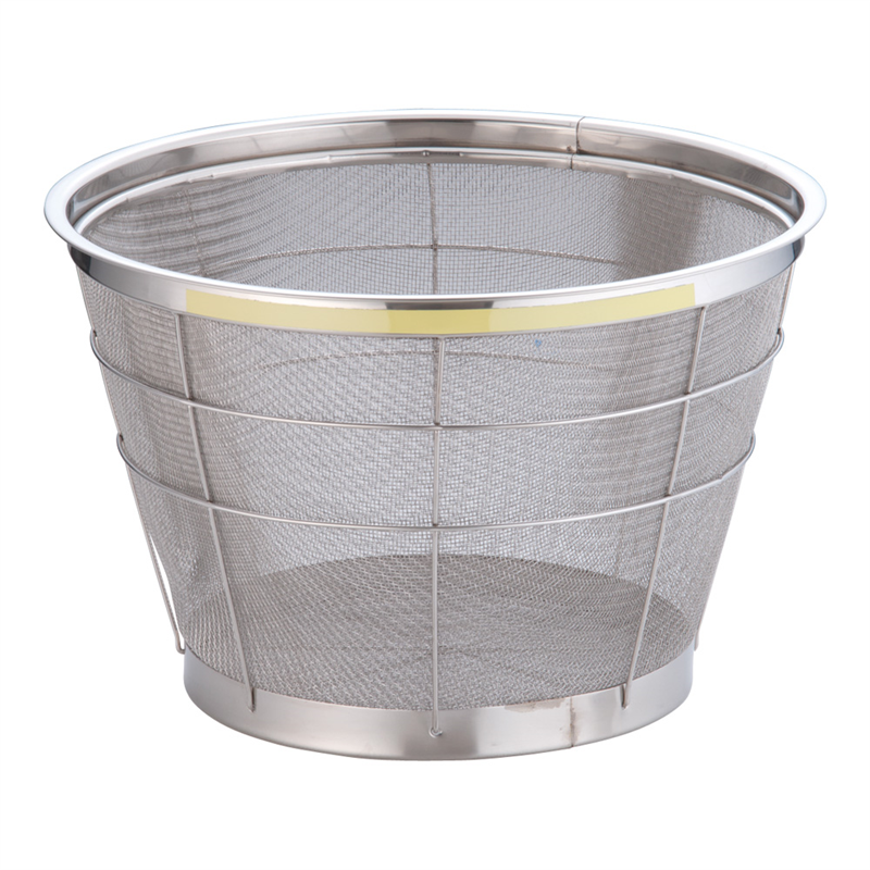 TKG　NEWマンモス　カラー　深型ざる 37.5cm　イエロー 1袋（ご注文単位1袋）【直送品】