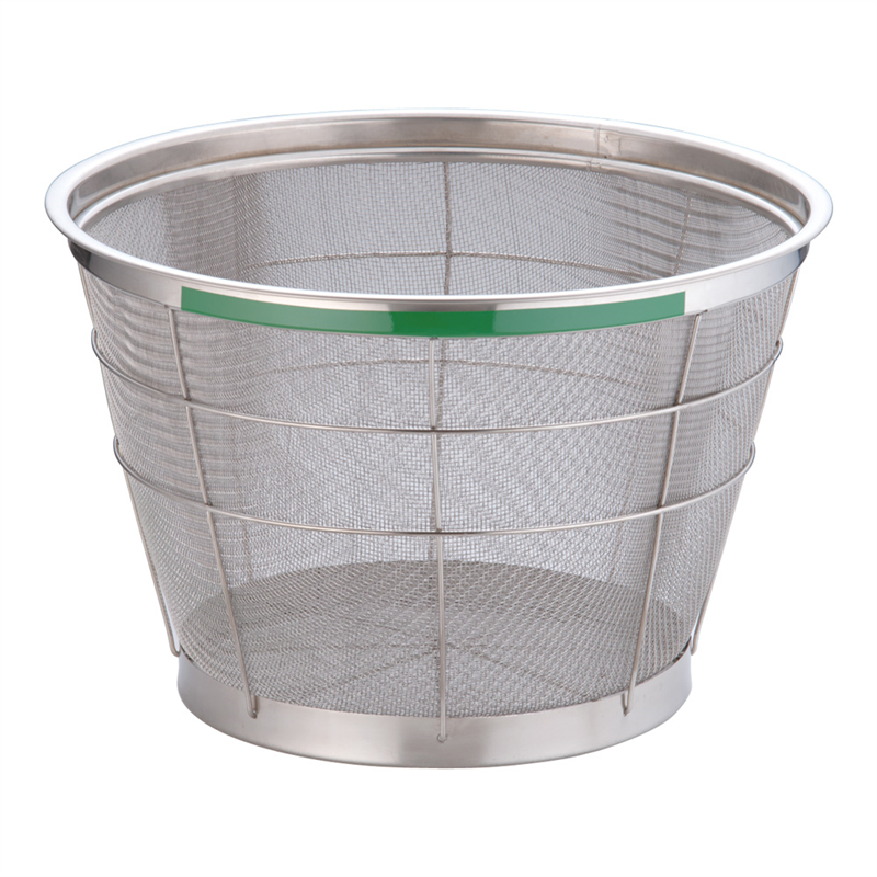 TKG　NEWマンモス　カラー　深型ざる 37.5cm　グリーン 1袋（ご注文単位1袋）【直送品】