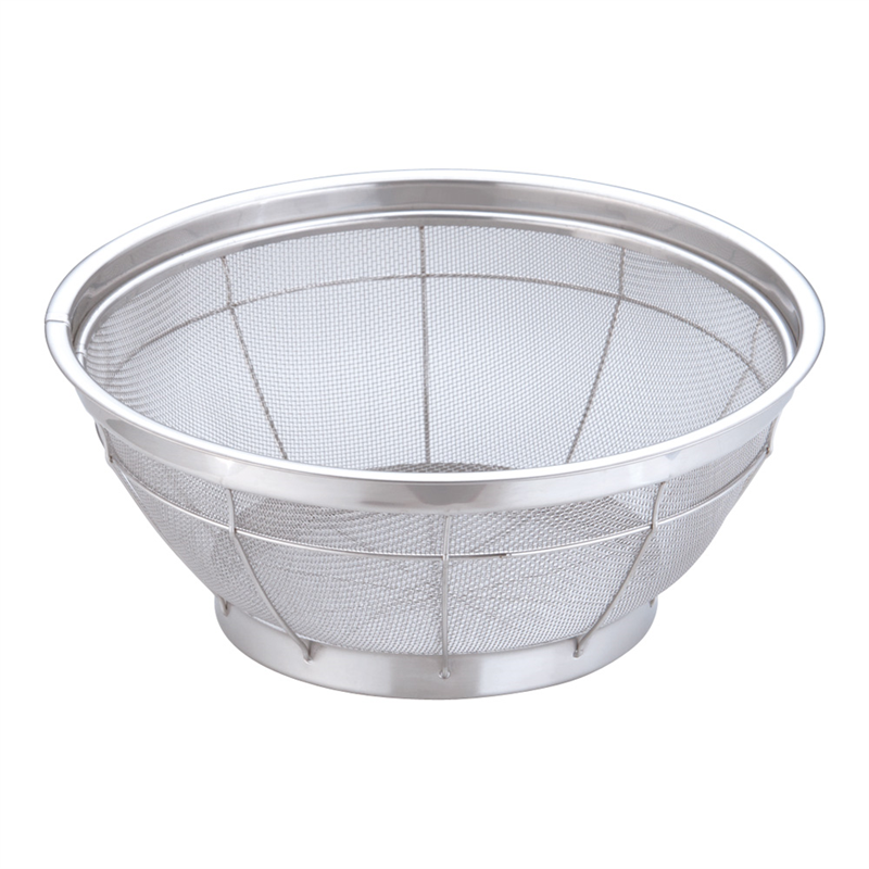 TKG　ステンNEWマンモス浅型ざる 35cm 1袋（ご注文単位1袋）【直送品】