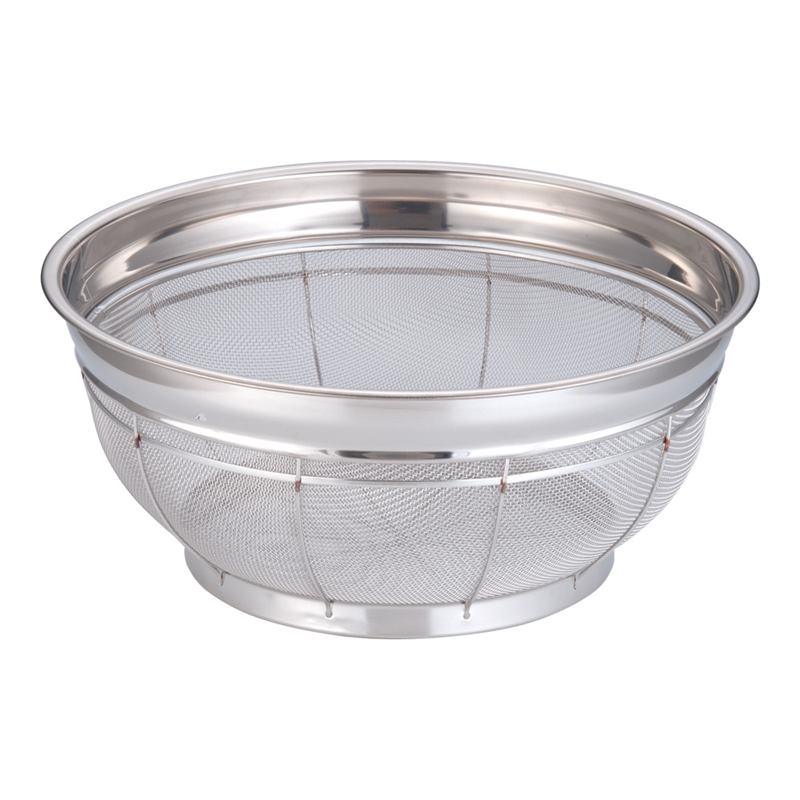 18-8浅型ざる 43cm 1袋（ご注文単位1袋）【直送品】