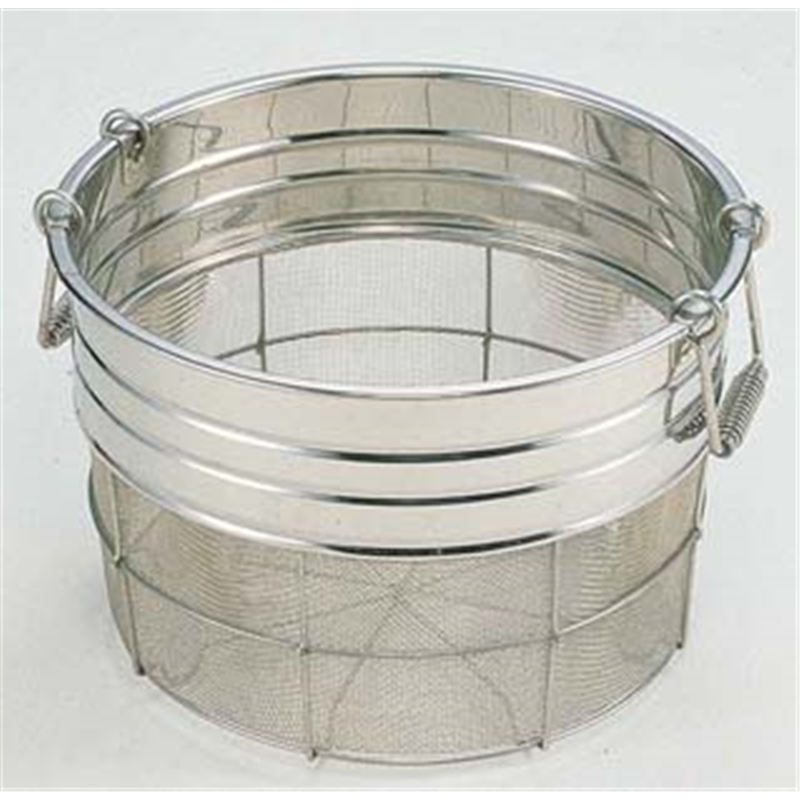 18-8寸胴型ざる（11メッシュ） 35cm（取手付）　8升 1袋（ご注文単位1袋）【直送品】