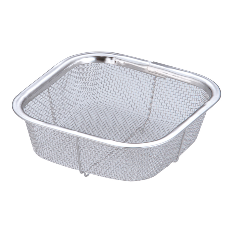 18-8ミニ角ざる 13cm 1個(ご注文単位1個)【直送品】
