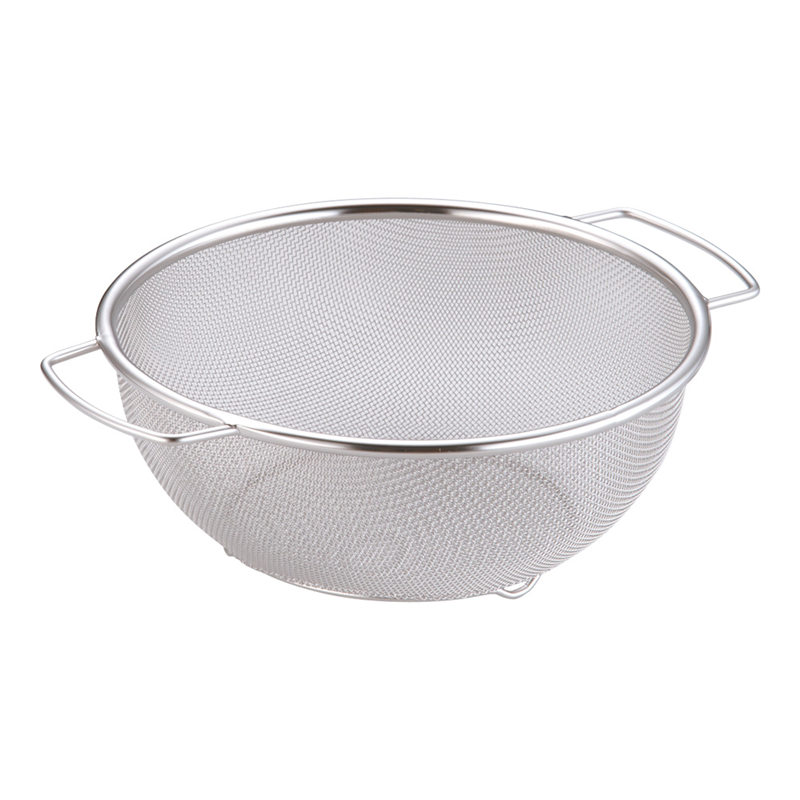 18-8ミネックスざる　手付A型 21cm 1袋（ご注文単位1袋）【直送品】