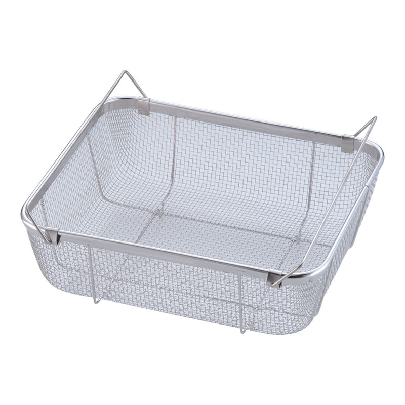 18-8クリーンバスケット B型 浅型 中 1袋(ご注文単位1袋)【直送品】