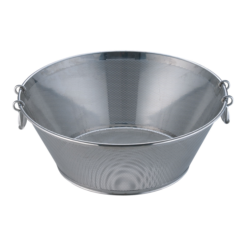 UK18-8パンチング平底揚ざる 55cm 1袋（ご注文単位1袋）【直送品】