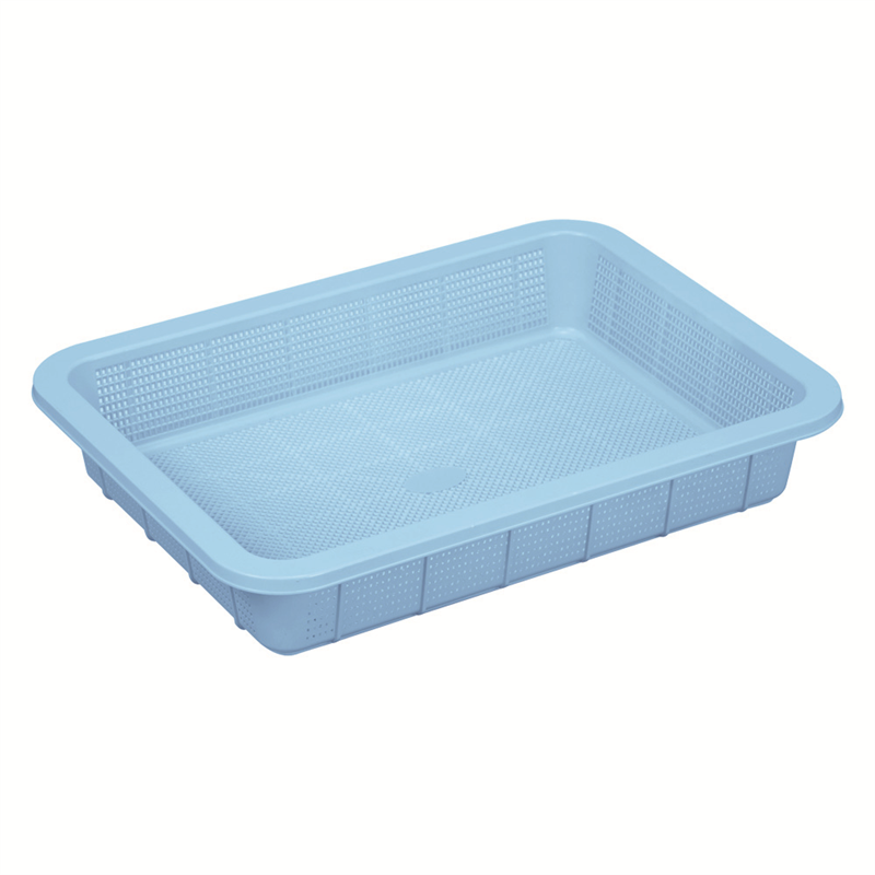 トンボ　アシスト　抗菌角ざる（PP） 浅1型　ブルー 1個（ご注文単位1個）【直送品】