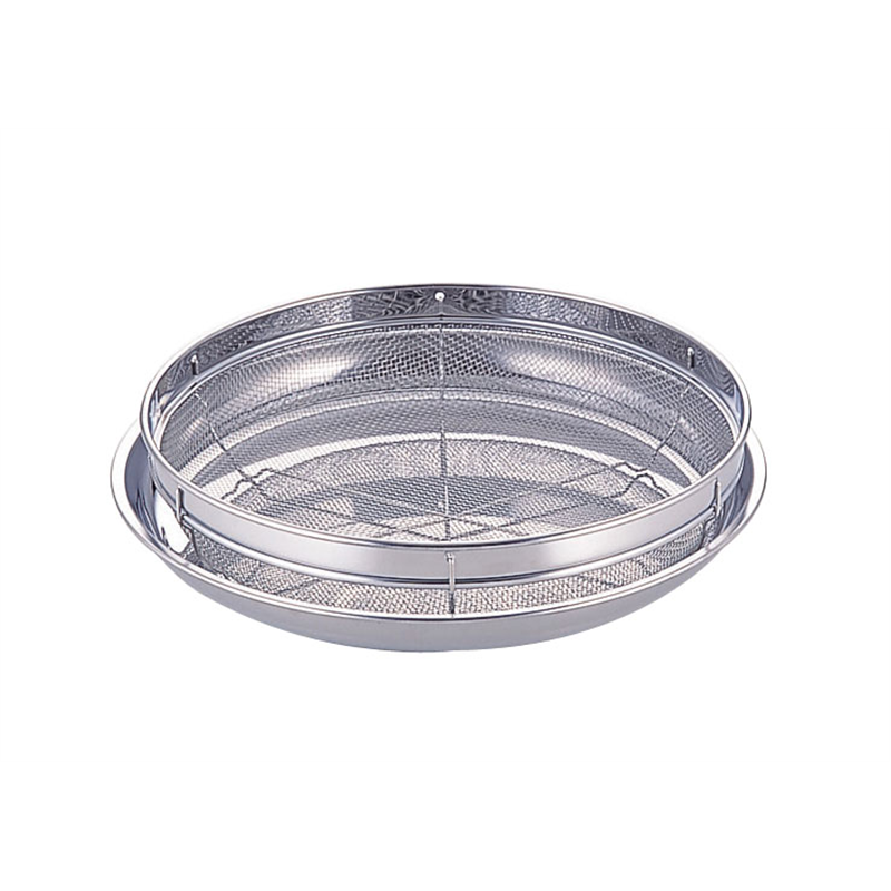 18-8　浅ザルトレーセット 25cm　OS-04N 1個（ご注文単位1個）【直送品】