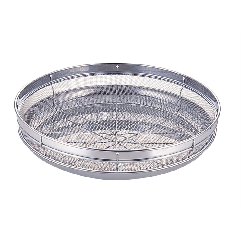 18-8　浅ザルトレーセット 31cm　OS-06N 1個（ご注文単位1個）【直送品】