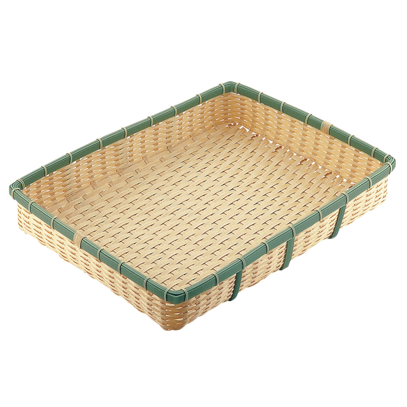 PP　竹　角型　深ざる 60型　OB-600-BB 1袋（ご注文単位1袋）【直送品】