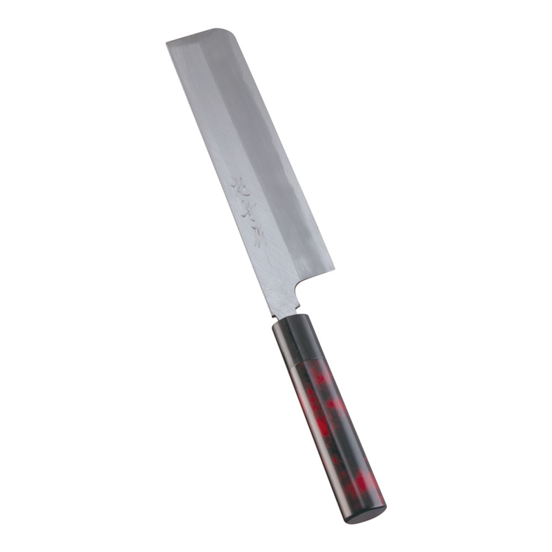 歌舞伎調和庖丁 忠舟 薄刃 21cm 茜 1箱(ご注文単位1箱)【直送品】